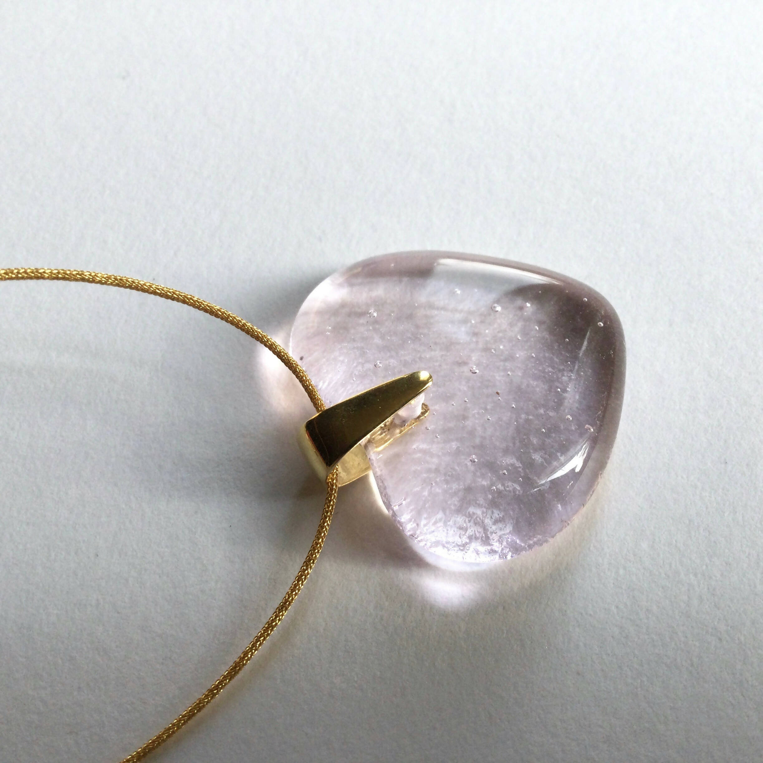 Pendentif COEUR rose pâle | EMPREINTES Paris