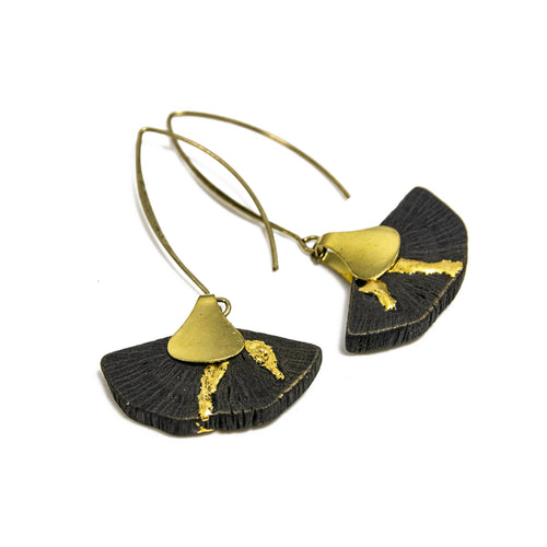 Boucles d’oreilles HIME-SASHI-DAI-KINTSUGI-GINKO 3 | EMPREINTES Paris - EMPREINTES Paris