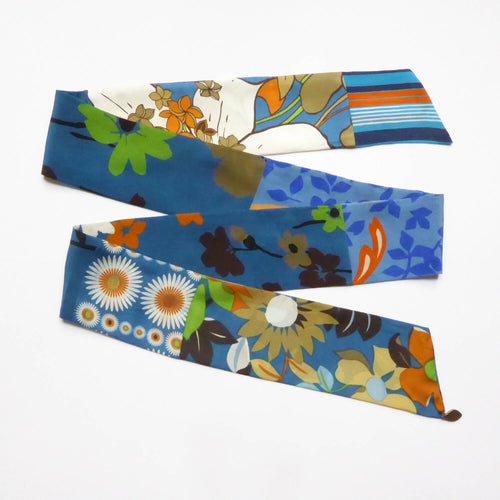 Bandeau soie, blue dream | EMPREINTES Paris - EMPREINTES Paris