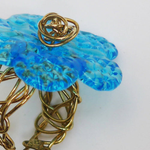 Bague fleur Bleu TREILLE | EMPREINTES Paris - EMPREINTES Paris