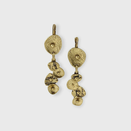 Boucles d’oreilles en étain Doré 30 | EMPREINTES Paris - EMPREINTES Paris