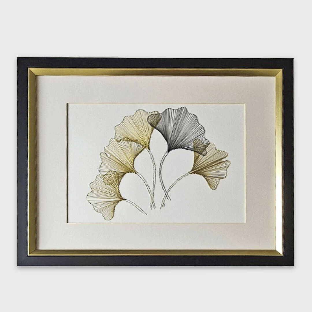 Tableau broderie Ginko | EMPREINTES Paris