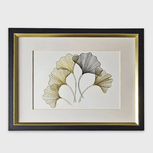 Tableau broderie Ginko | EMPREINTES Paris - EMPREINTES Paris