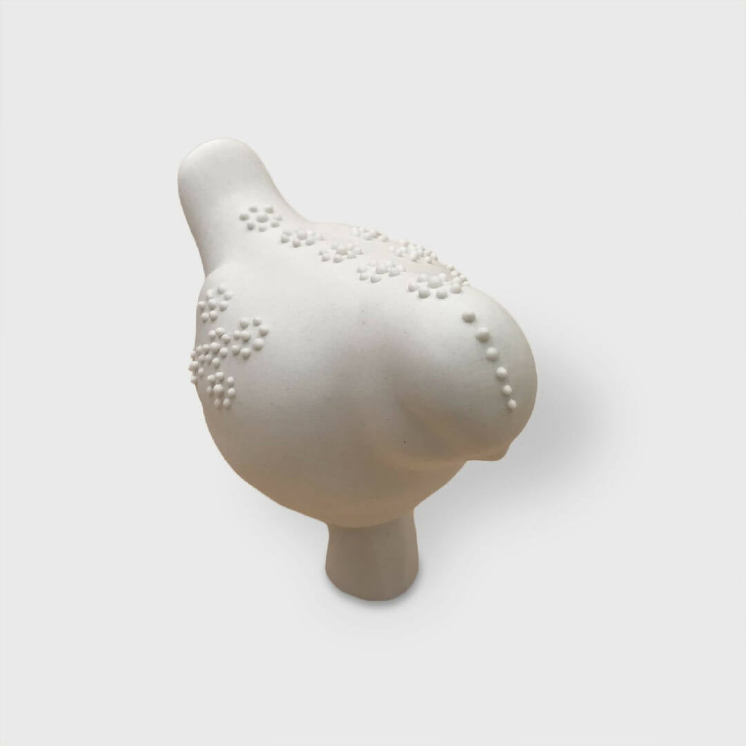 Petit oiseau porcelaine, motif picots | EMPREINTES Paris