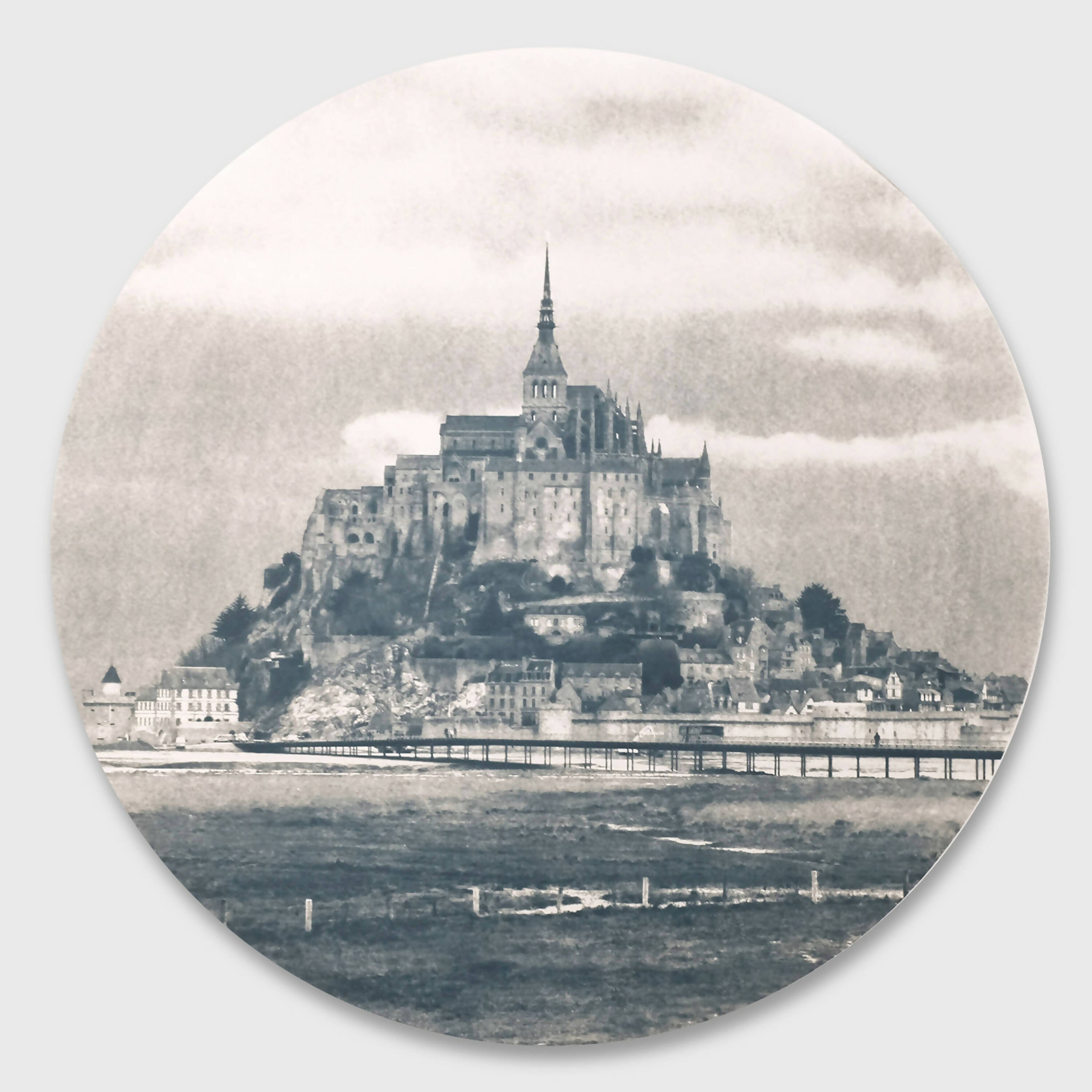 Photographie cyanotype Le Mont Saint-Michel | EMPREINTES Paris | EMPREINTES Paris