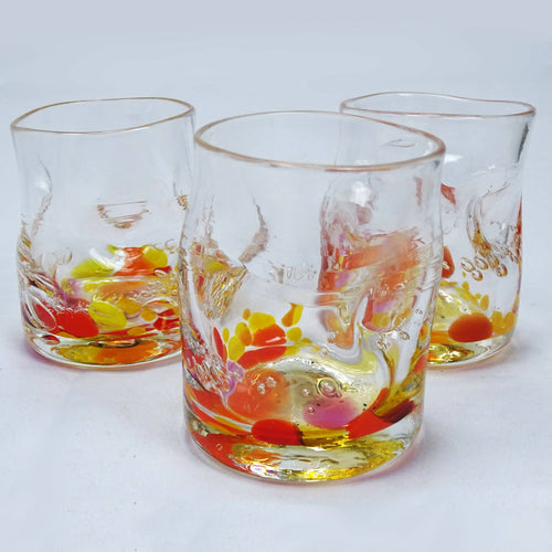 Verre cabossé orange | EMPREINTES Paris - EMPREINTES Paris