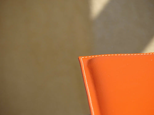 Sous-main double cuir Orange | EMPREINTES Paris - EMPREINTES Paris