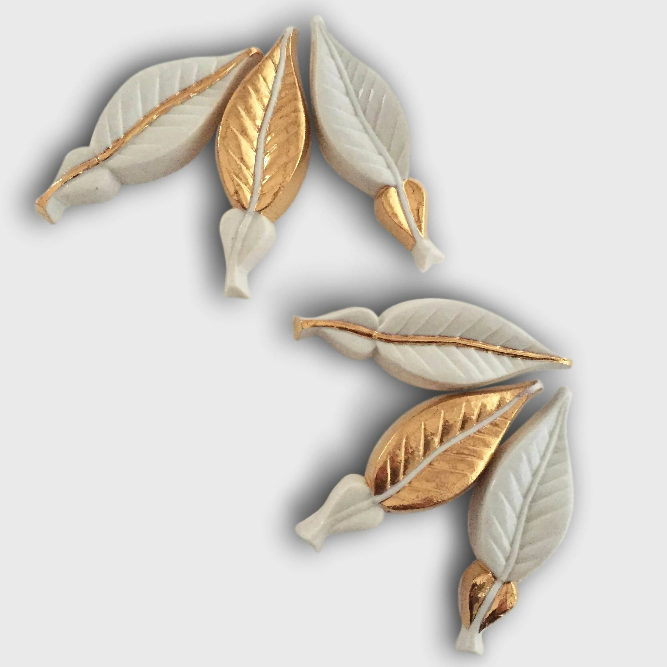 6 Porte-couverts Feuille d