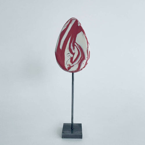 Sculpture sein porcelaine blanche et rose + liseré or | EMPREINTES Paris - EMPREINTES Paris