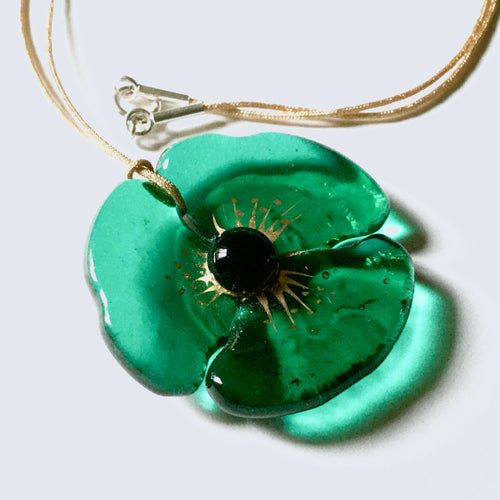 Parure COQUELICOT émeraude | EMPREINTES Paris - EMPREINTES Paris