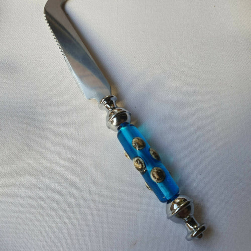 Couteau à fromage bleu à pois - Format traditionnel | EMPREINTES Paris - EMPREINTES Paris