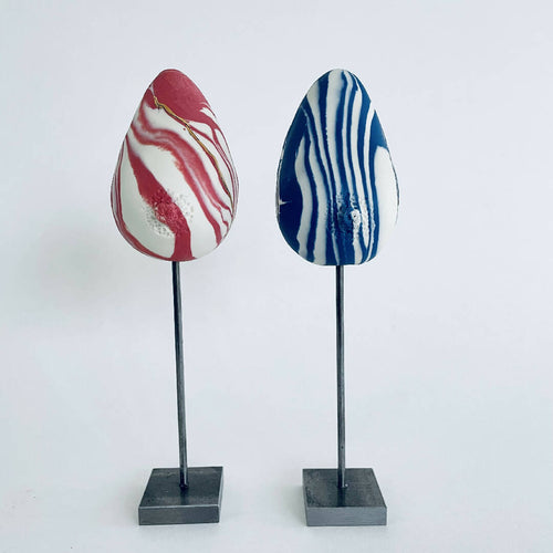 Sculpture sein porcelaine blanche et rose + liseré or | EMPREINTES Paris - EMPREINTES Paris