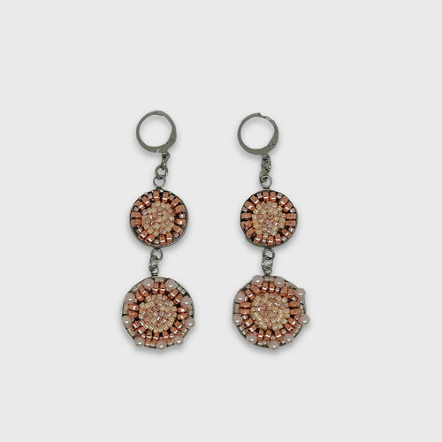Boucles d'oreilles Rosaces poudrées | EMPREINTES Paris - EMPREINTES Paris