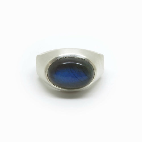 Chevalière ovale labradorite | EMPREINTES Paris - EMPREINTES Paris