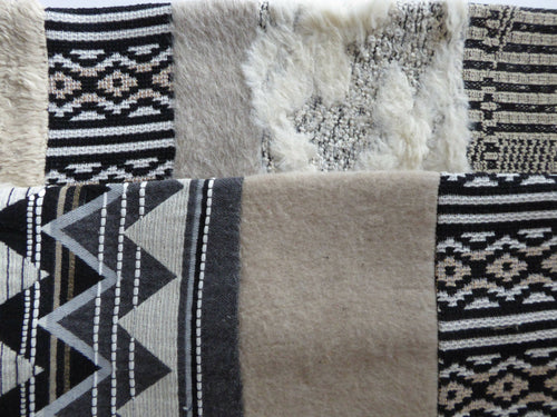 Écharpe hivernale - sable noir | EMPREINTES Paris - EMPREINTES Paris