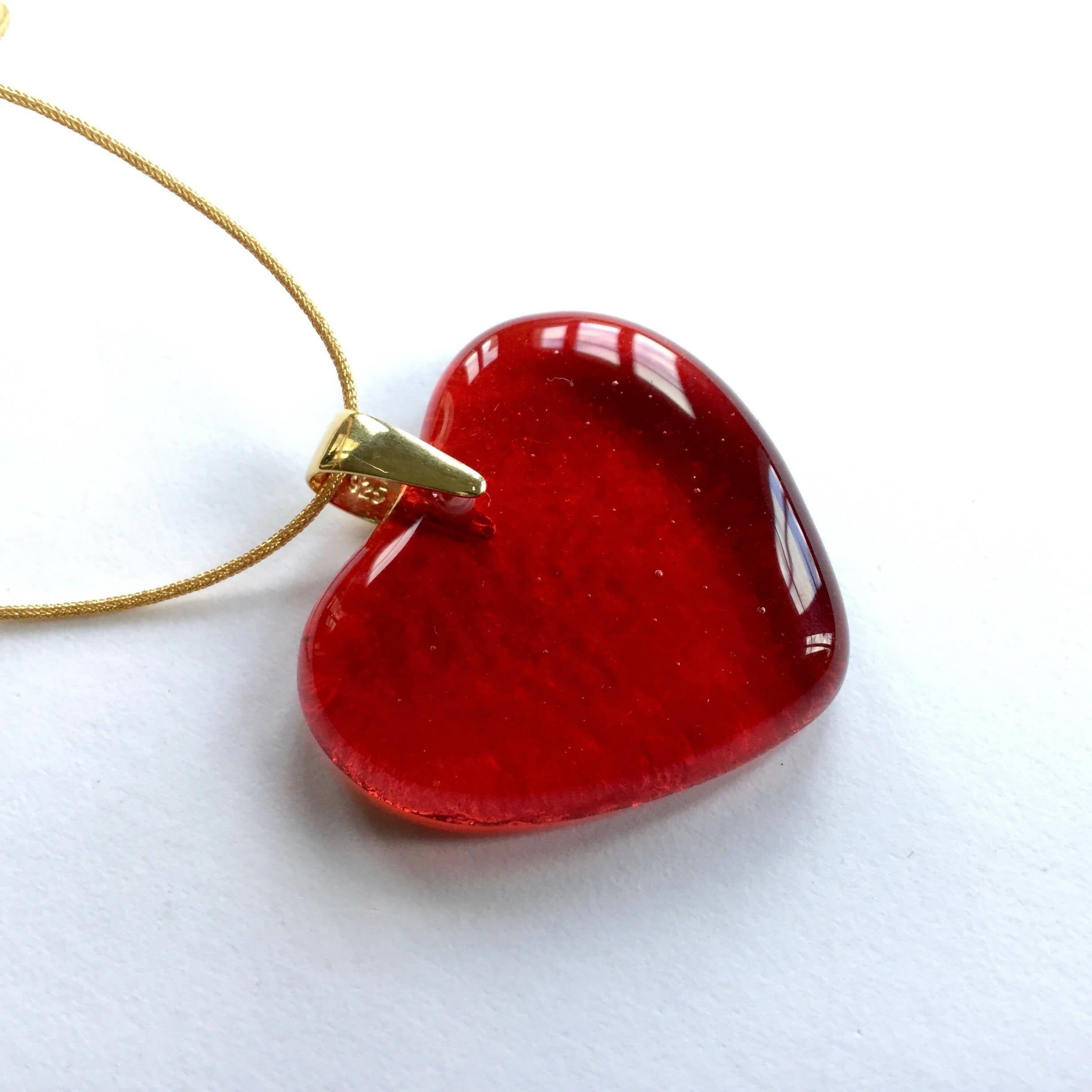 Pendentif COEUR rouge | EMPREINTES Paris