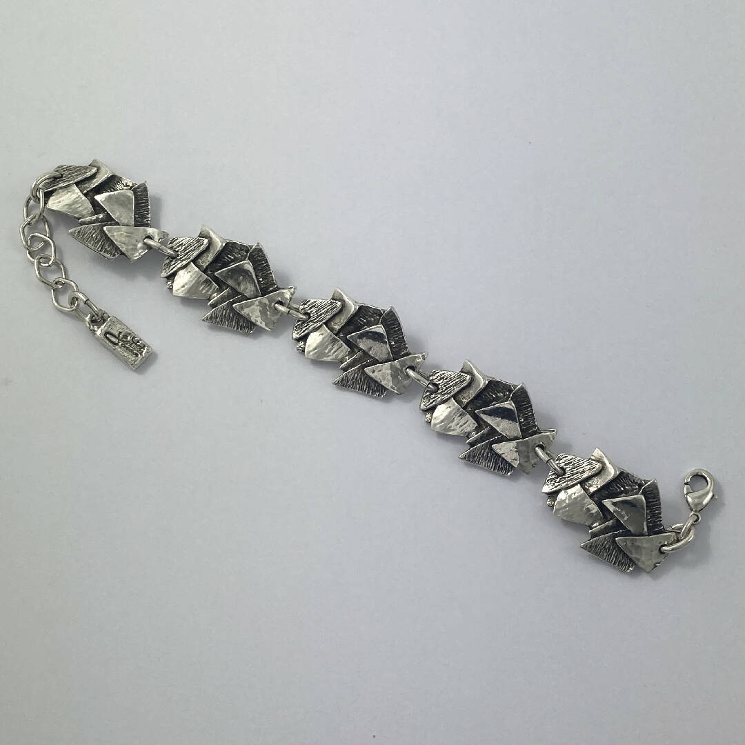 Bracelet en étain argenté 11 | EMPREINTES Paris