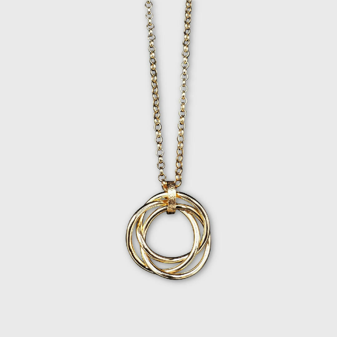 Collier anneaux de Borromée plaqué or petit modèle | EMPREINTES Paris | EMPREINTES Paris