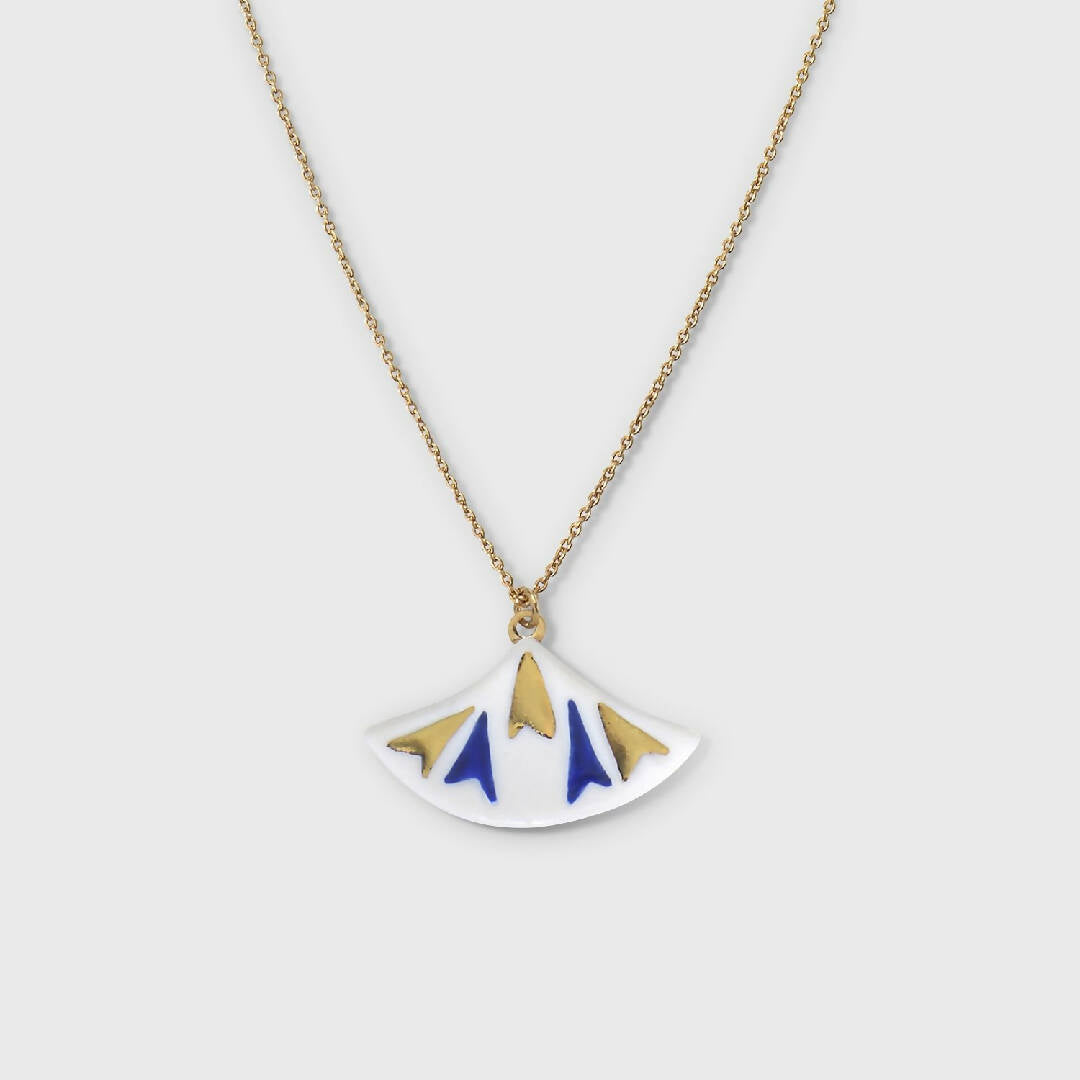 Collier Papyrus GM marine | EMPREINTES Paris