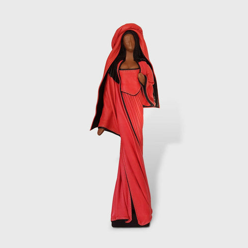 Sculpture Femme rouge debout | EMPREINTES Paris - EMPREINTES Paris