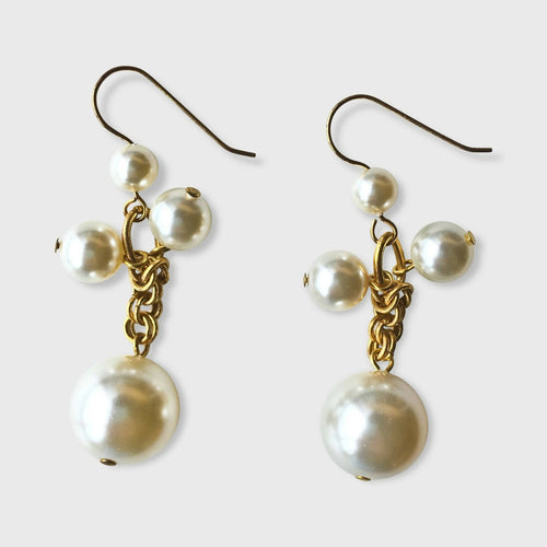 Boucles d'oreilles Coco 4 perles | EMPREINTES Paris - EMPREINTES Paris