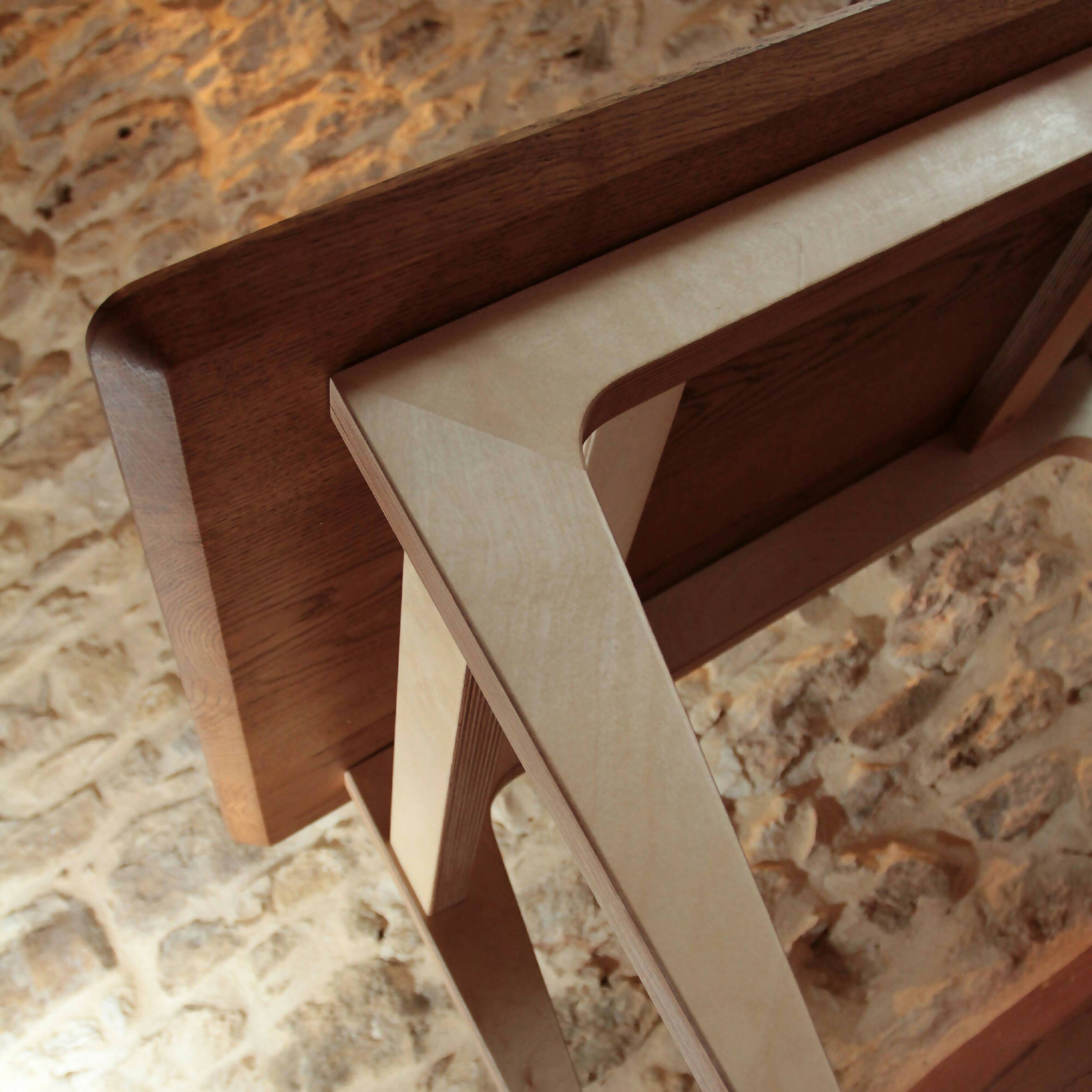 Guesdy, la table basse alliance de bois | EMPREINTES Paris | EMPREINTES Paris