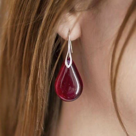 Boucles d'oreilles Gouttes Vert d'eau | EMPREINTES Paris - EMPREINTES Paris