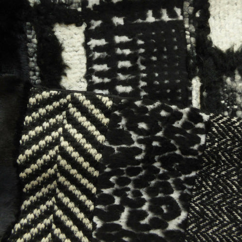 Écharpe hivernale -noir ecru | EMPREINTES Paris - EMPREINTES Paris