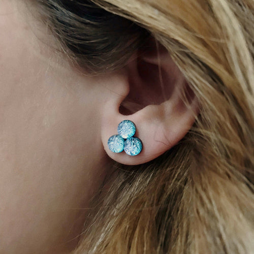 Boucles d'oreilles TRINE rose | EMPREINTES Paris - EMPREINTES Paris