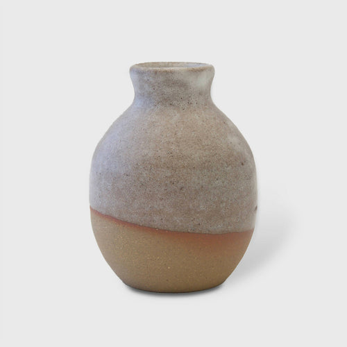 Soliflore Tokkuri Sable glacé en grès brun | EMPREINTES Paris - EMPREINTES Paris