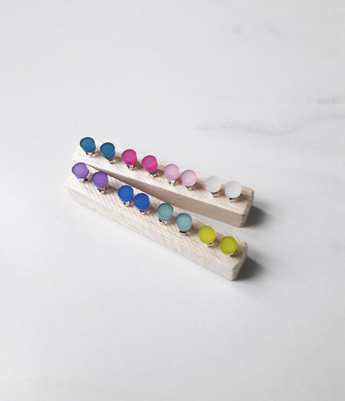 Boucles d'oreilles Couleur 8 mm | EMPREINTES Paris - EMPREINTES Paris