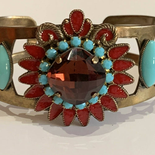 Bracelet manchette Soleil rouge | EMPREINTES Paris - EMPREINTES Paris