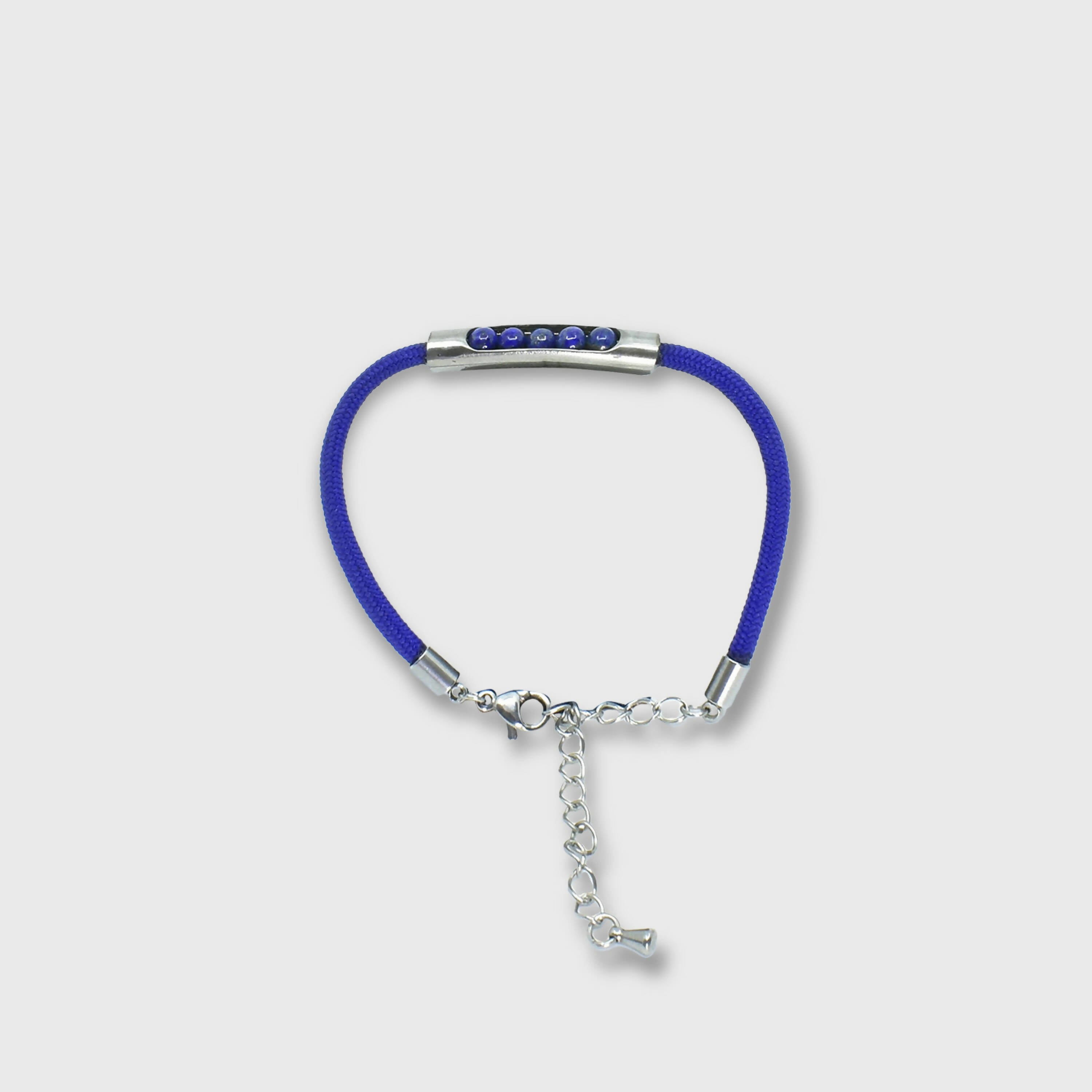 Bracelet en perles rondes de Lapis Lazuli | EMPREINTES Paris | EMPREINTES Paris