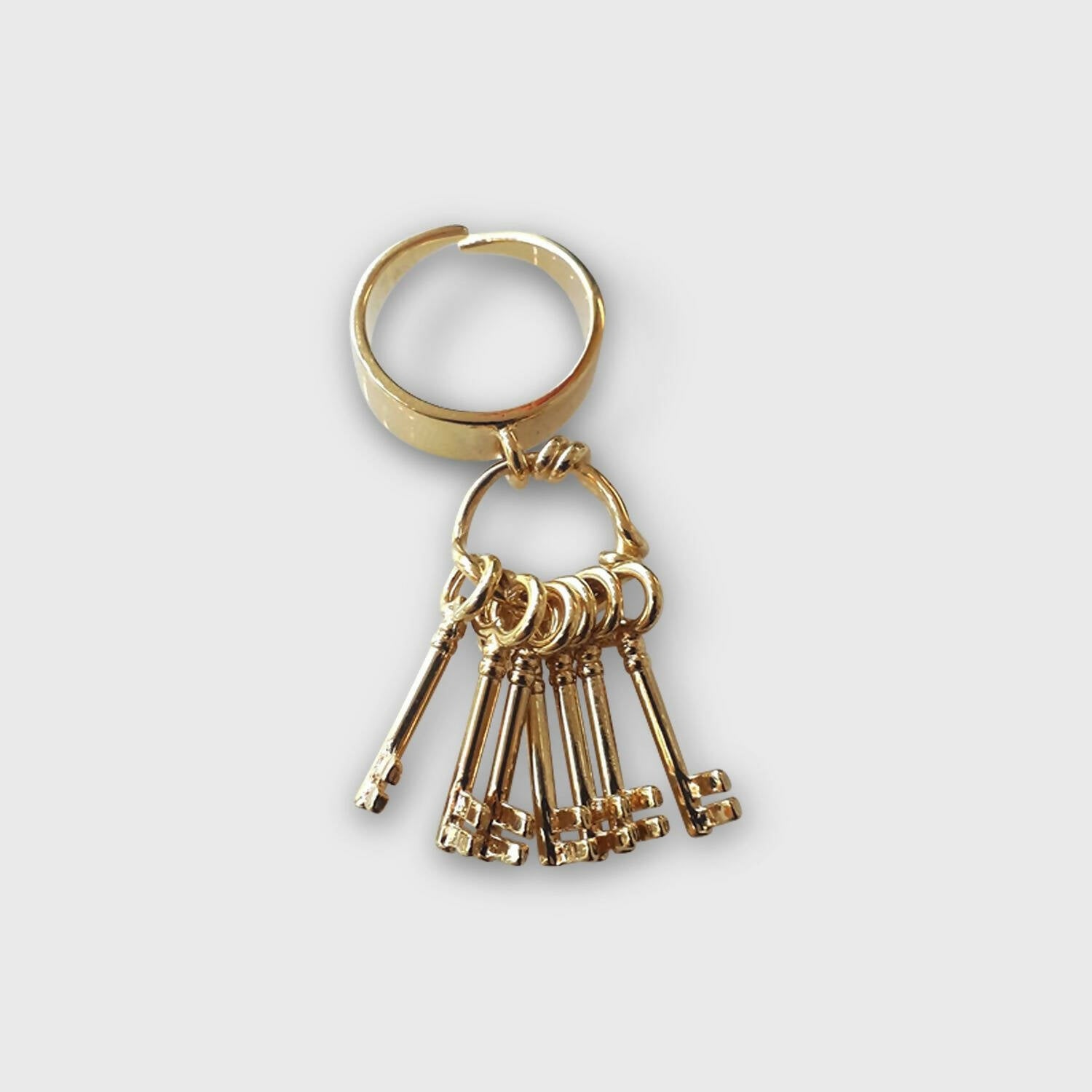 Bague Les 7 clés plaqué or | EMPREINTES Paris