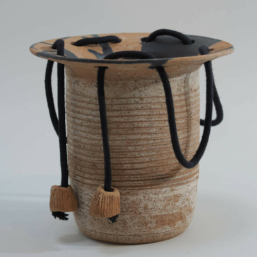 Vase Terracotta à cordes , en faience de Toscane | EMPREINTES Paris - EMPREINTES Paris