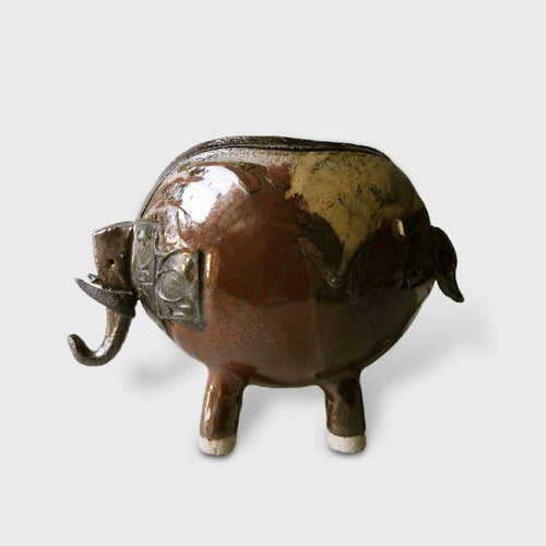 Vase éléphant marron | EMPREINTES Paris - EMPREINTES Paris