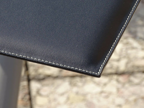 Sous-main Beaurecueil double cuir Ebène | EMPREINTES Paris - EMPREINTES Paris