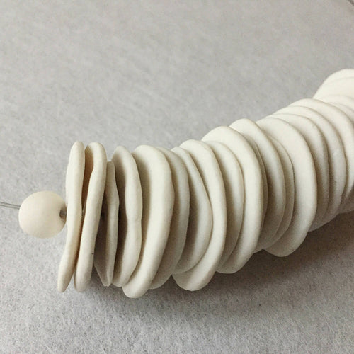 Collier Accumulation blanc et or | EMPREINTES Paris - EMPREINTES Paris