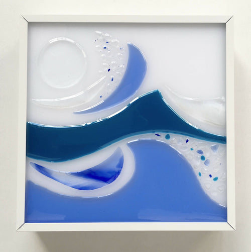 Applique carrée - Vagues bleues | EMPREINTES Paris - EMPREINTES Paris