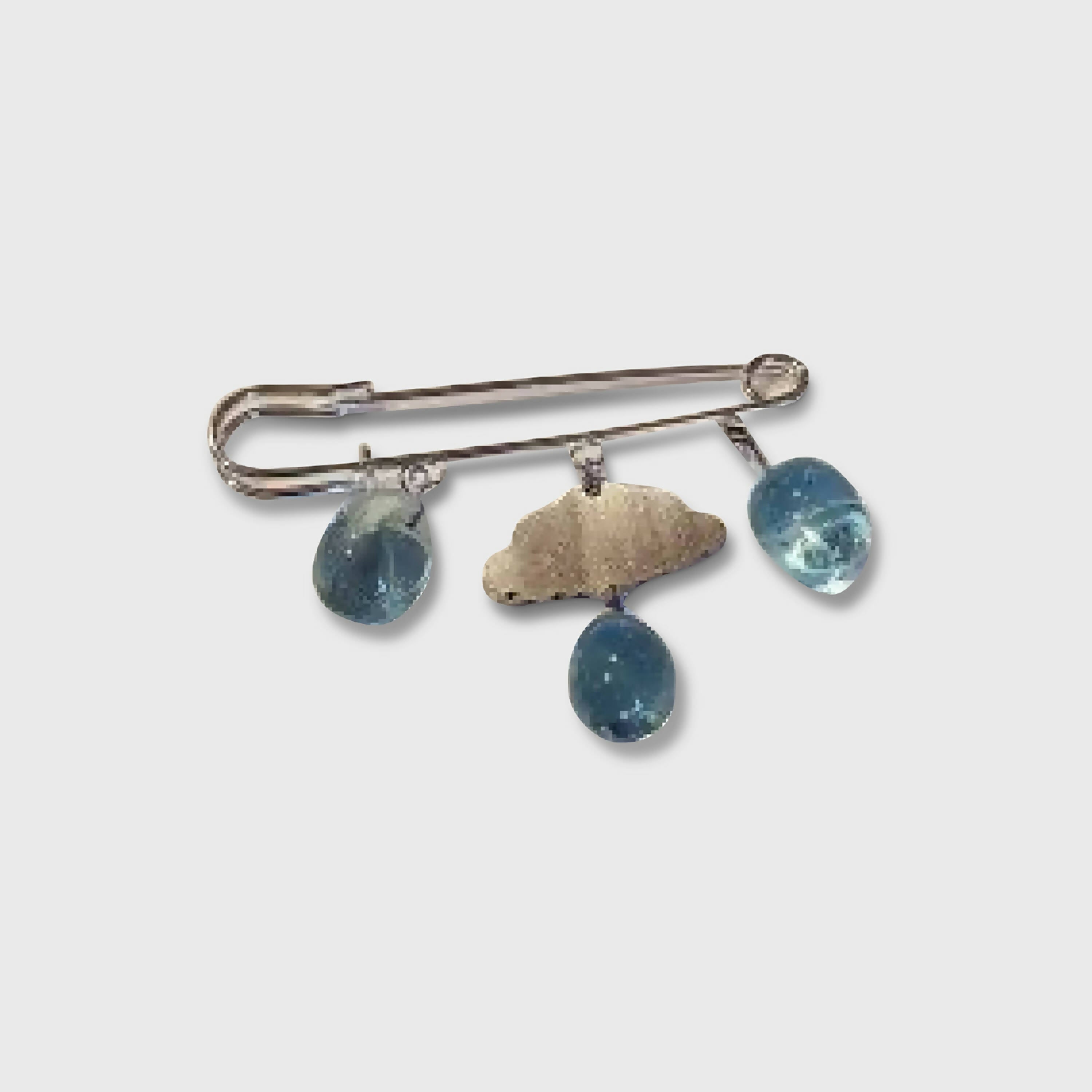 Broche nuage avec perles de pluie | EMPREINTES Paris