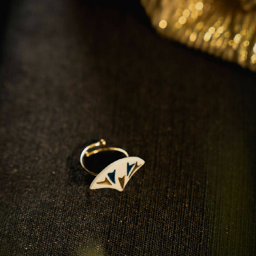 Bague Papyrus GM marine | EMPREINTES Paris - EMPREINTES Paris