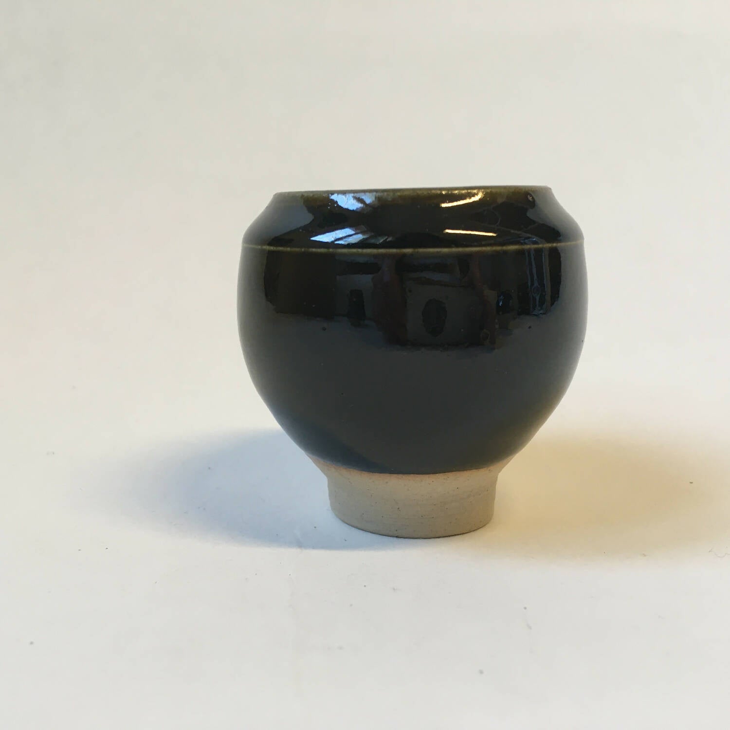 Petit Vase Noir-Oribe n°2 en grès | EMPREINTES Paris