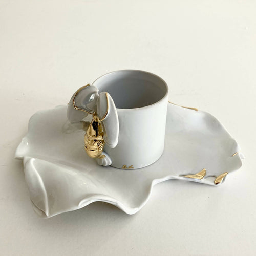 Tasse et soucoupe Homard droit | EMPREINTES Paris - EMPREINTES Paris
