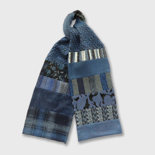 Écharpe hivernale homme- indigo | EMPREINTES Paris - EMPREINTES Paris