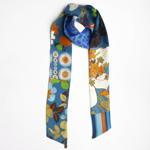 Bandeau soie, blue dream | EMPREINTES Paris - EMPREINTES Paris