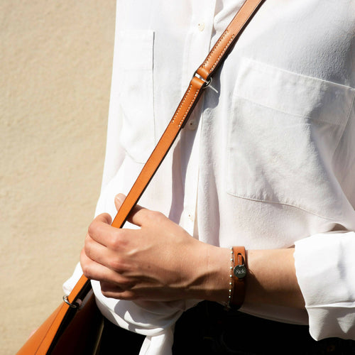 Sac bandoulière en cuir - DAMOISEAU - cousu à la main au point sellier | EMPREINTES Paris - EMPREINTES Paris