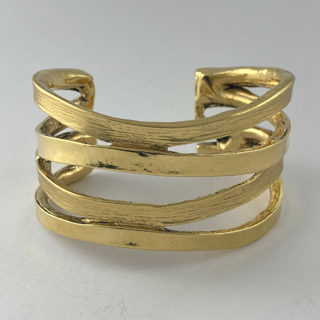 Bracelet en étain doré 6 | EMPREINTES Paris