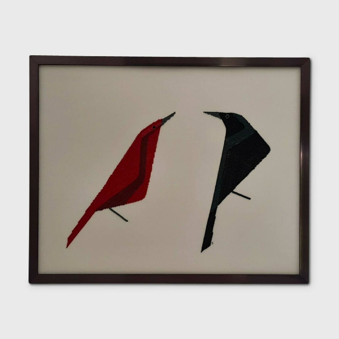 Tableau perlé Les Faux Jumeaux | EMPREINTES Paris