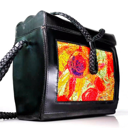 Sac GRAND PARIS noir brodé | EMPREINTES Paris - EMPREINTES Paris