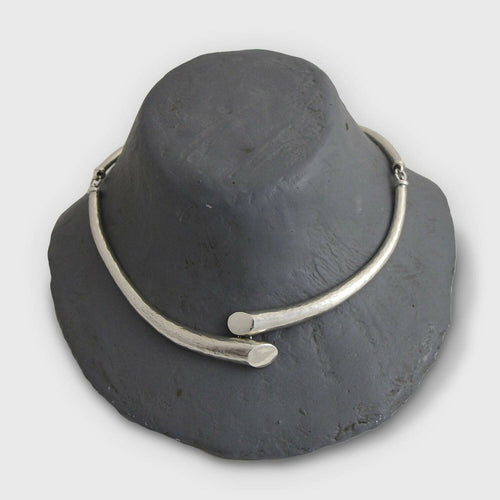 Collier réglable en étain argenté 4 | EMPREINTES Paris - EMPREINTES Paris